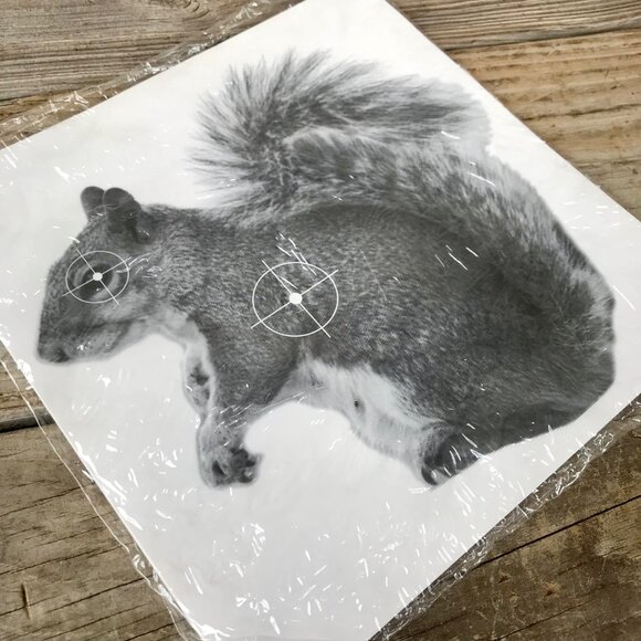 Vintage Squirrel Shooting Targets Pack of 25 NOS & SEALED! CBF-T100 Paper Black - Picture 6 of 7